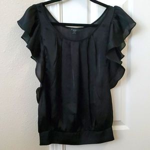 Black Forever 21 Silk Top